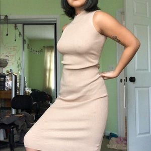 Turtleneck bodycon dress